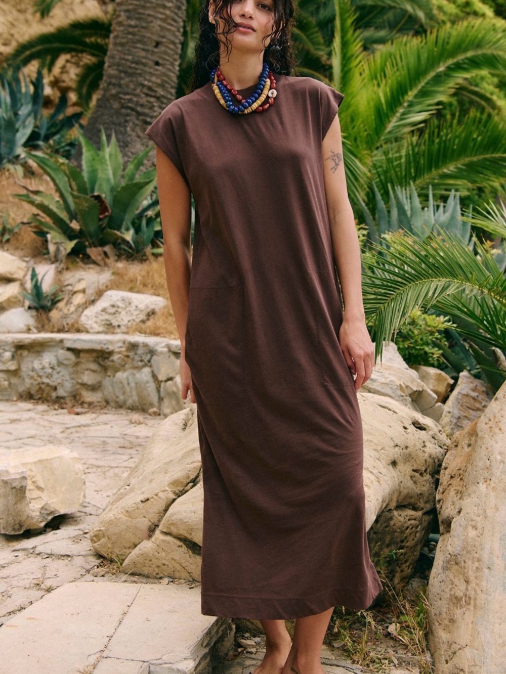 Free People All Day Long Midi Dress Sz S